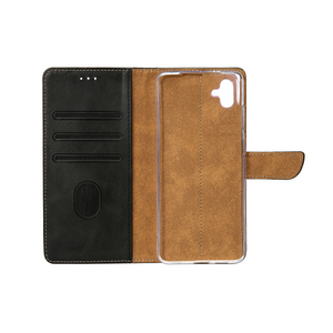 Rixus Bookcase For Samsung Galaxy A06 A065F Black
