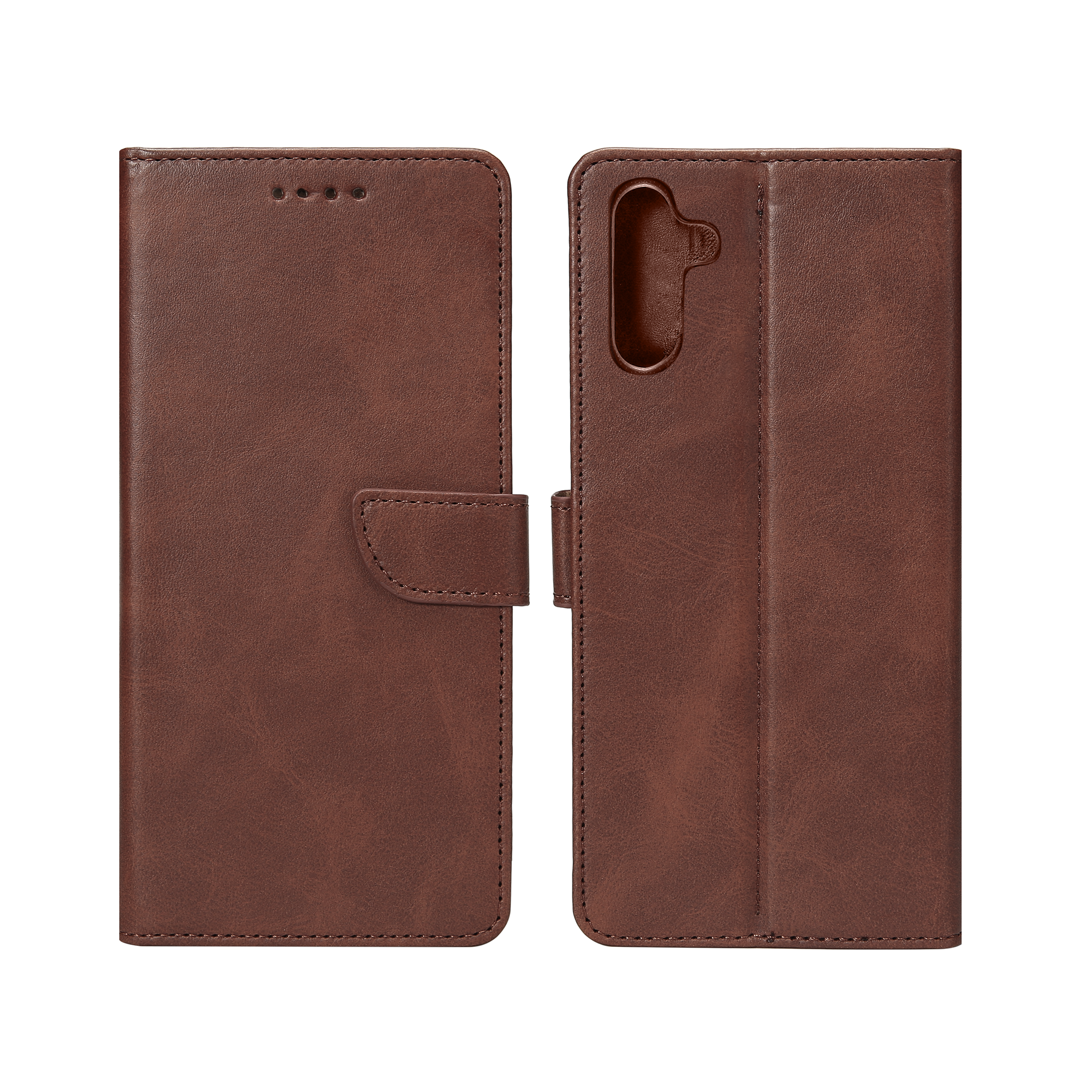 Rixus Bookcase For Samsung Galaxy S24 FE S721B Brown