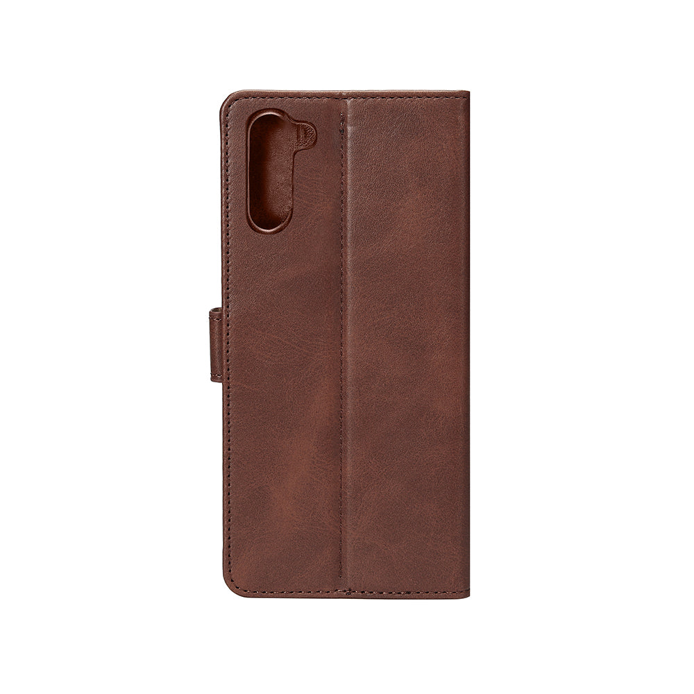 Rixus Bookcase For Samsung Galaxy S23 Plus S916B Brown