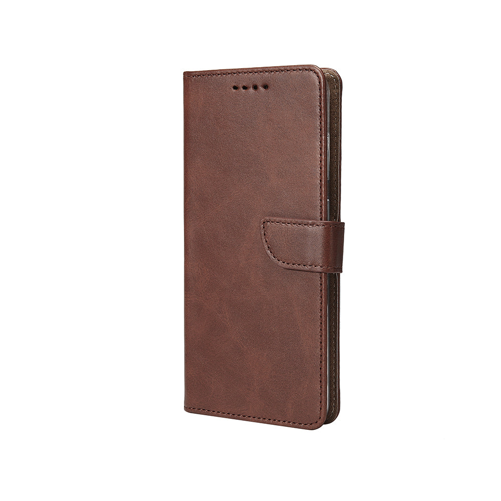 Rixus Bookcase For Samsung Galaxy S23 Plus S916B Brown