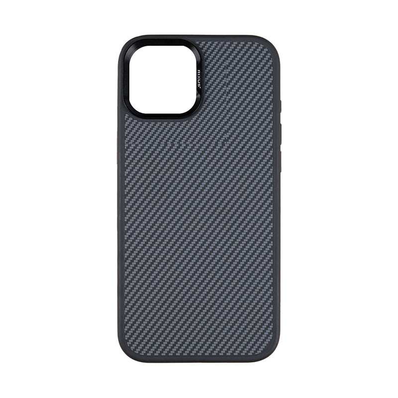 Rixus Mag Carbon With MagSafe For iPhone 14 Titanium Black