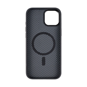 Rixus Mag Carbon With MagSafe For iPhone 14 Titanium Black