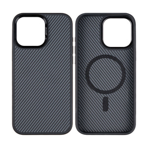 Rixus Mag Carbon With MagSafe For iPhone 14 Pro Titanium Black