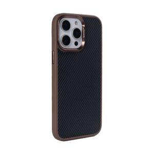 Rixus Mag Carbon With MagSafe For iPhone 14 Pro Max Brown