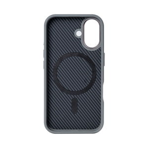 Rixus Mag Carbon With MagSafe For iPhone 16 Plus Titanium Grey