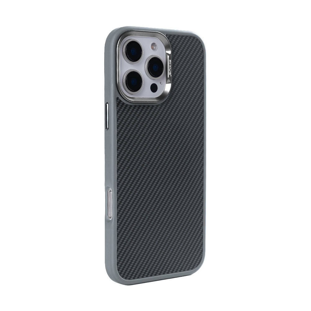 Rixus Mag Carbon With MagSafe For iPhone 16 Pro Max Titanium Grey