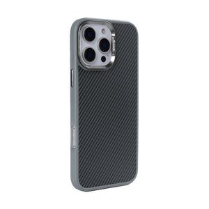 Rixus Mag Carbon With MagSafe For iPhone 16 Pro Max Titanium Grey