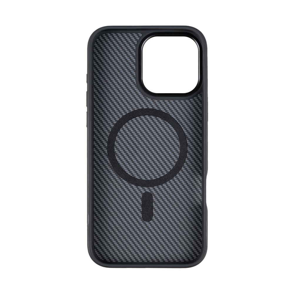 Rixus Mag Carbon With MagSafe For iPhone 16 Pro Max Titanium Black
