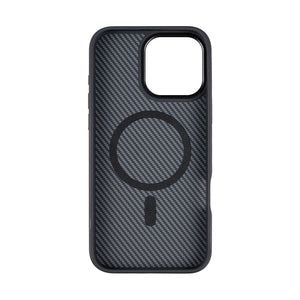 Rixus Mag Carbon With MagSafe For iPhone 16 Pro Max Titanium Black