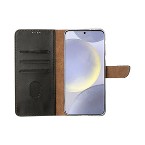 Rixus Bookcase For Samsung Galaxy S25 S9310 Black