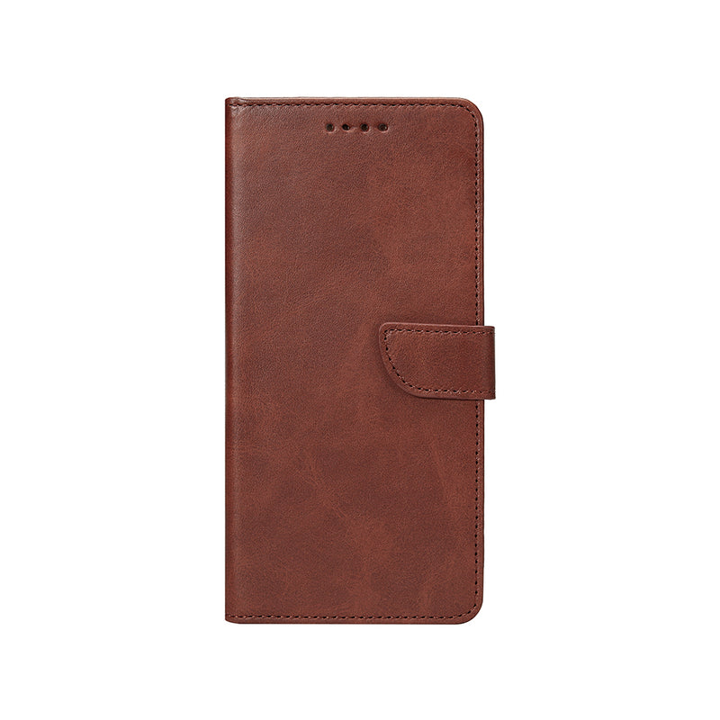 Rixus Bookcase For Samsung Galaxy S25 S9310 Brown