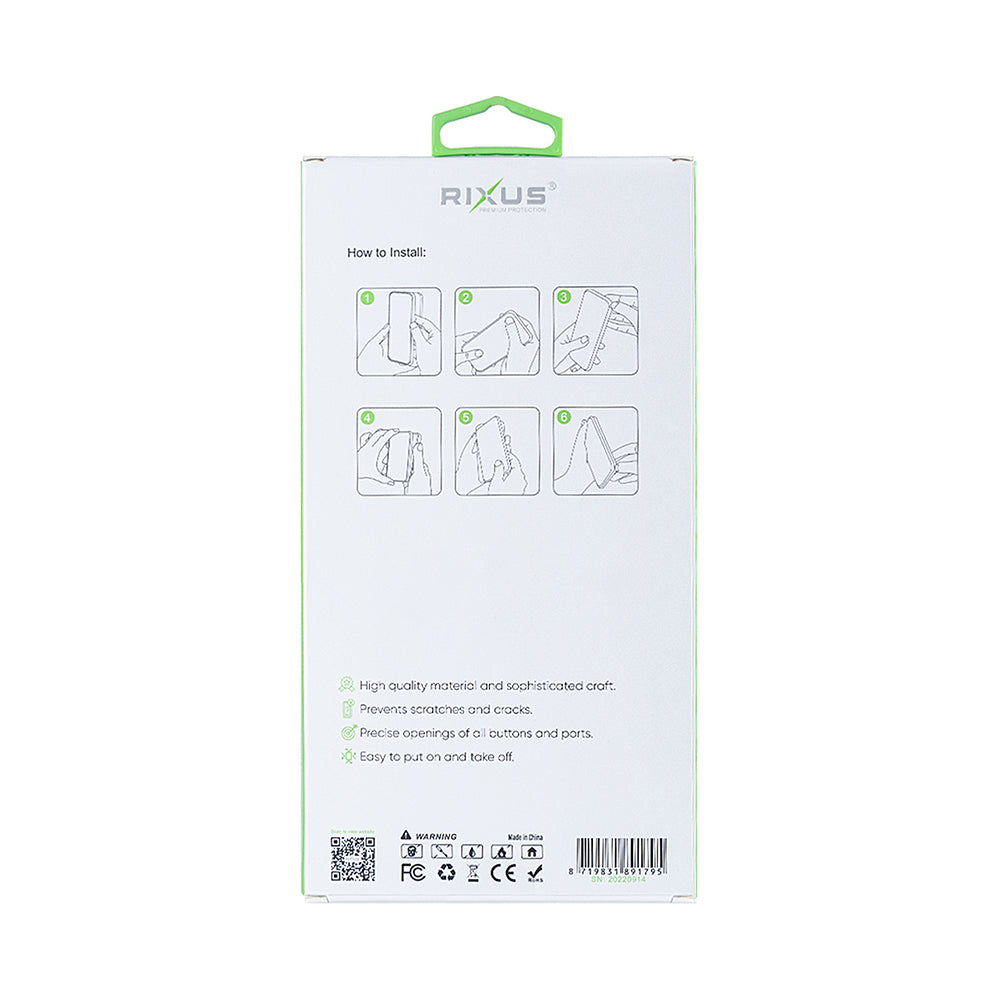 Rixus Anti-Burst Case With MagSafe For Samsung Galaxy A36 A366B Transparent