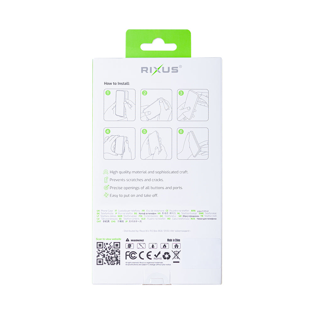 Rixus Classic 04 Case With MagSafe For Samsung Galaxy S25 Plus S936B Black