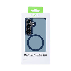 Rixus Classic 04 Case With MagSafe For Samsung Galaxy S25 Plus S936B Dark Blue