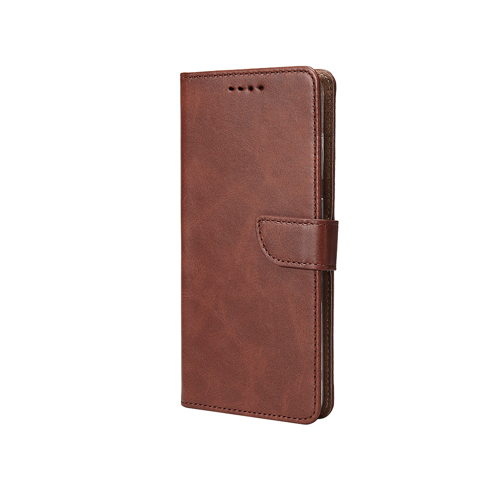 Rixus Bookcase For Samsung Galaxy A26, A17 Brown