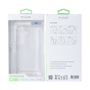 Rixus Anti-Burst Case For Samsung Galaxy A56 A566B Transparent