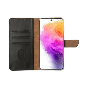 Rixus Bookcase For Samsung Galaxy A56 A566B Black