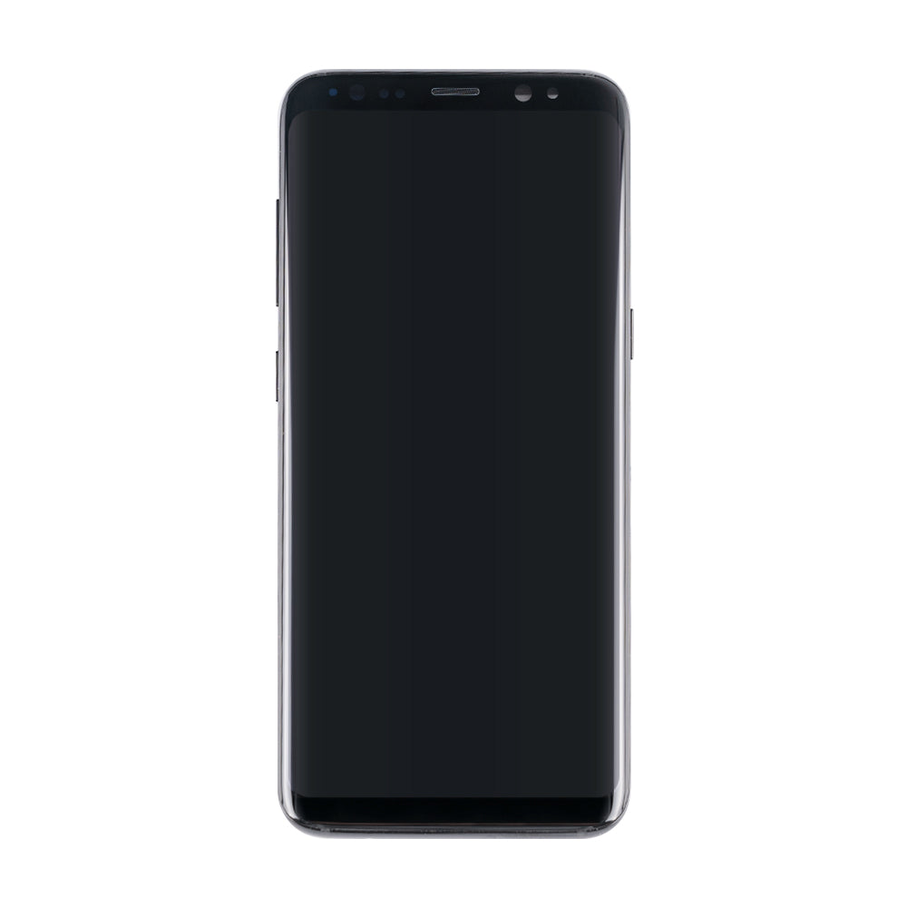 Samsung Galaxy S8 G950F Display And Digitizer With Frame Midnight Black Pulled