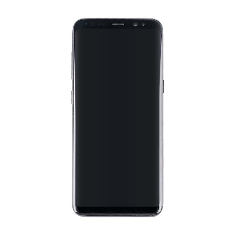 Samsung Galaxy S8 G950F Display And Digitizer With Frame Midnight Black Pulled