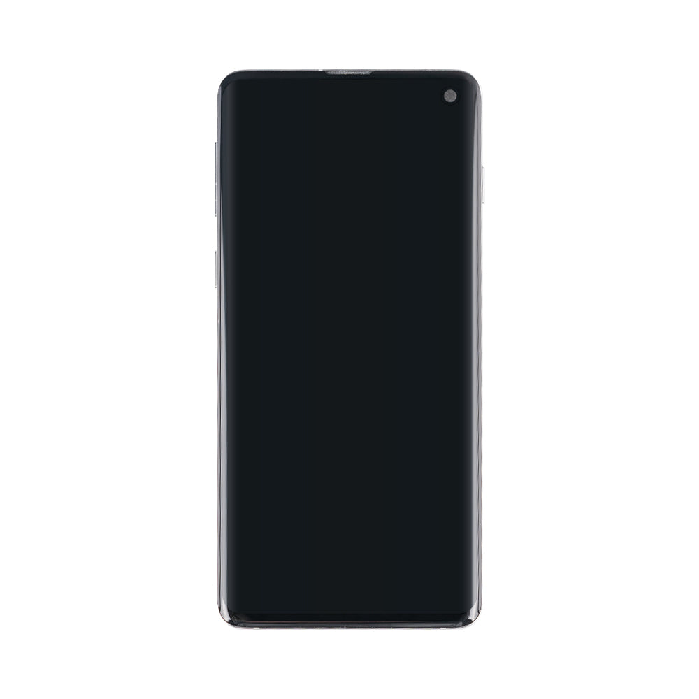 Samsung Galaxy S10 G973F Display And Digitizer With Frame Prism White Pulled