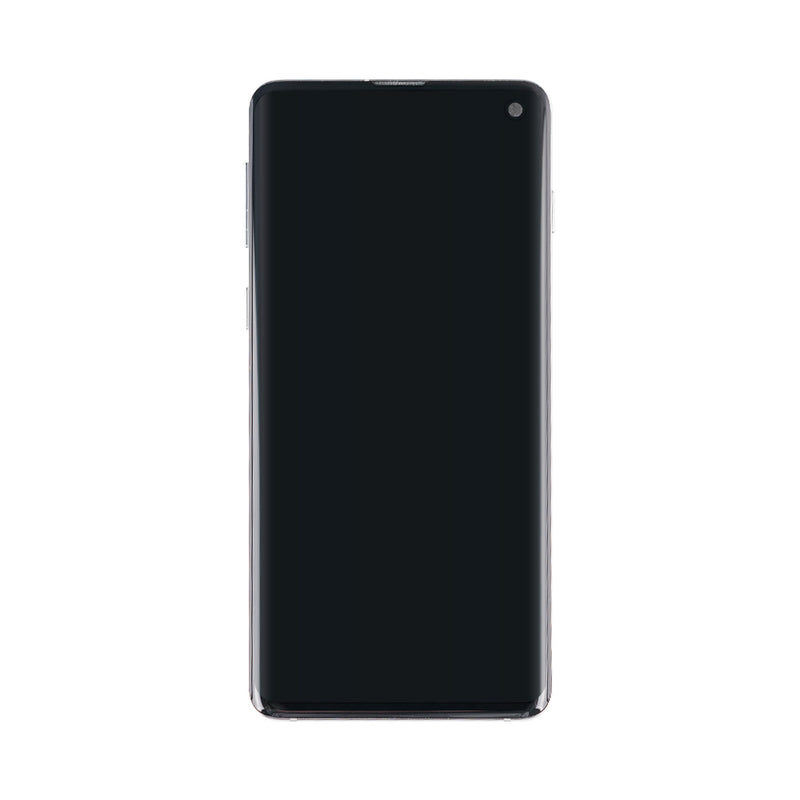 Samsung Galaxy S10 G973F Display And Digitizer With Frame Prism White Pulled