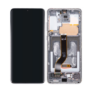 Samsung Galaxy S20 Plus G985F, S20 Plus 5G G986B Display And Digitizer With Frame Cosmic Black Pulled
