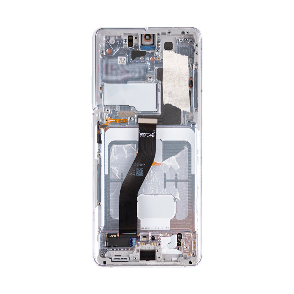 Samsung Galaxy S21 Ultra 5G G998B Display And Digitizer With Frame Phantom Silver Pulled