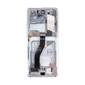Samsung Galaxy S21 Ultra 5G G998B Display And Digitizer With Frame Phantom Silver Pulled