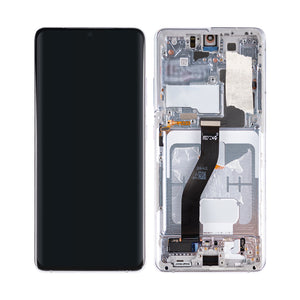 Samsung Galaxy S21 Ultra 5G G998B Display And Digitizer With Frame Phantom Silver Pulled