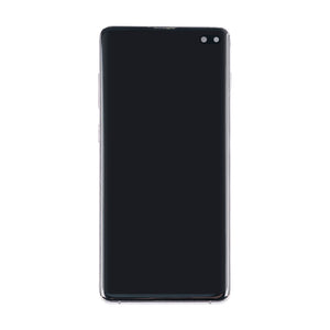 Samsung Galaxy S10 Plus G975F Display And Digitizer With Frame Prism Black Pulled