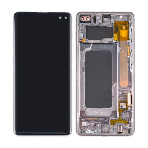 Samsung Galaxy S10 Plus G975F Display And Digitizer With Frame Prism Black Pulled