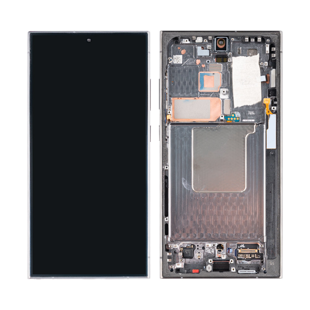 Samsung Galaxy S24 Ultra S928B Display And Digitizer With Frame Titanium Black Pulled