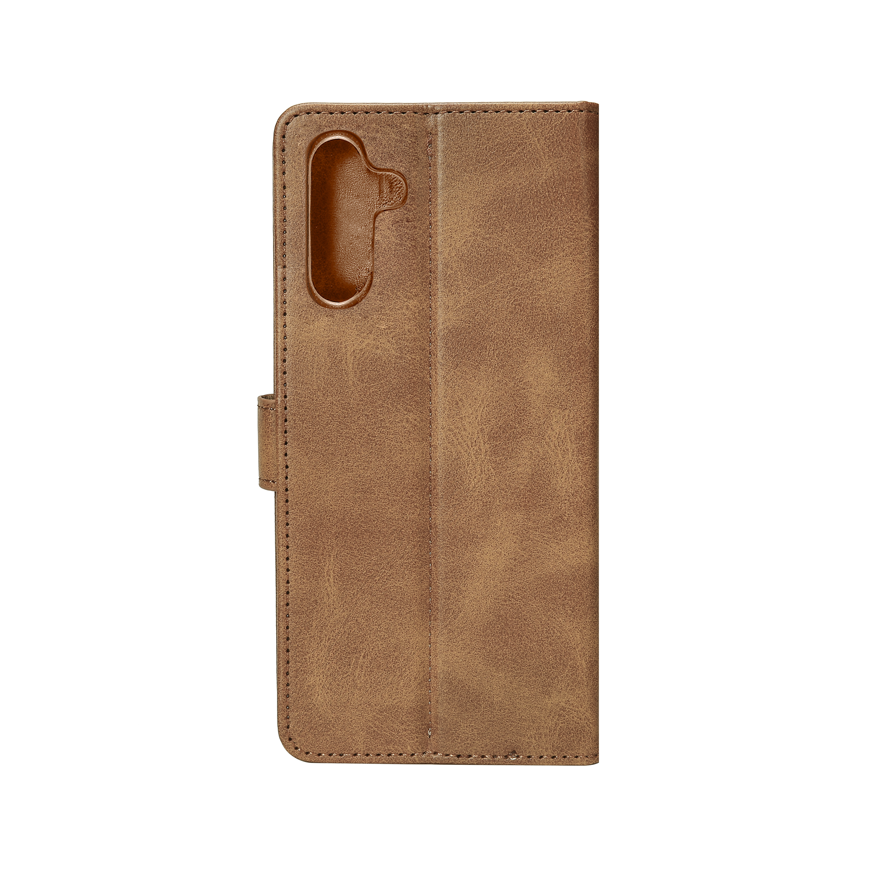 Rixus Bookcase For Samsung Galaxy S24, S25 Light Brown