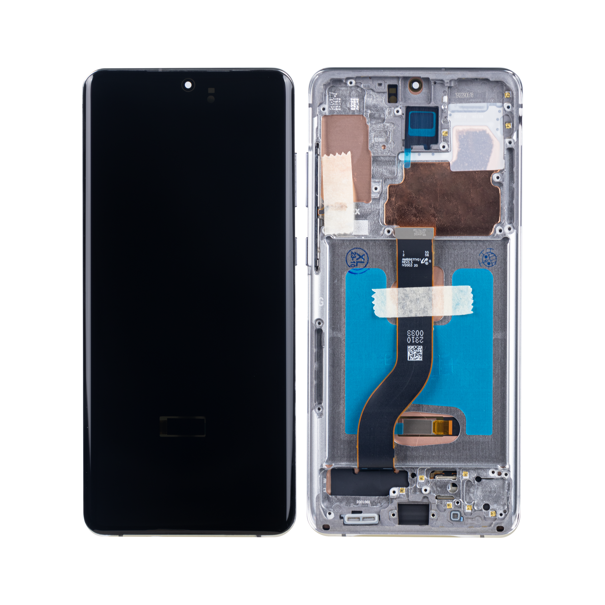 Samsung Galaxy S20 Plus G985F, S20 Plus 5G G986F Display And Digitizer With Frame Grey Soft-OLED