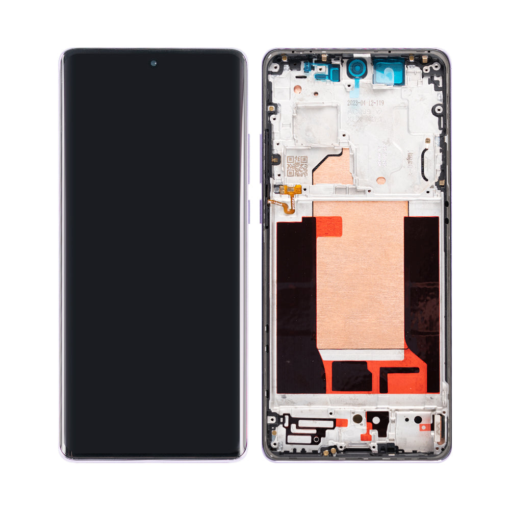Oppo Reno 10 Pro Plus CPH2521 Display And Digitizer With Frame Glossy Purple OEM