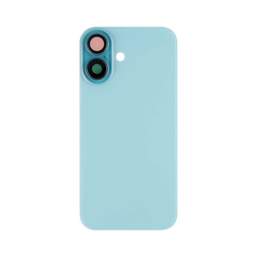 For iPhone 16 Extra Glass With NFC, Enlarged Camera Frame Teal