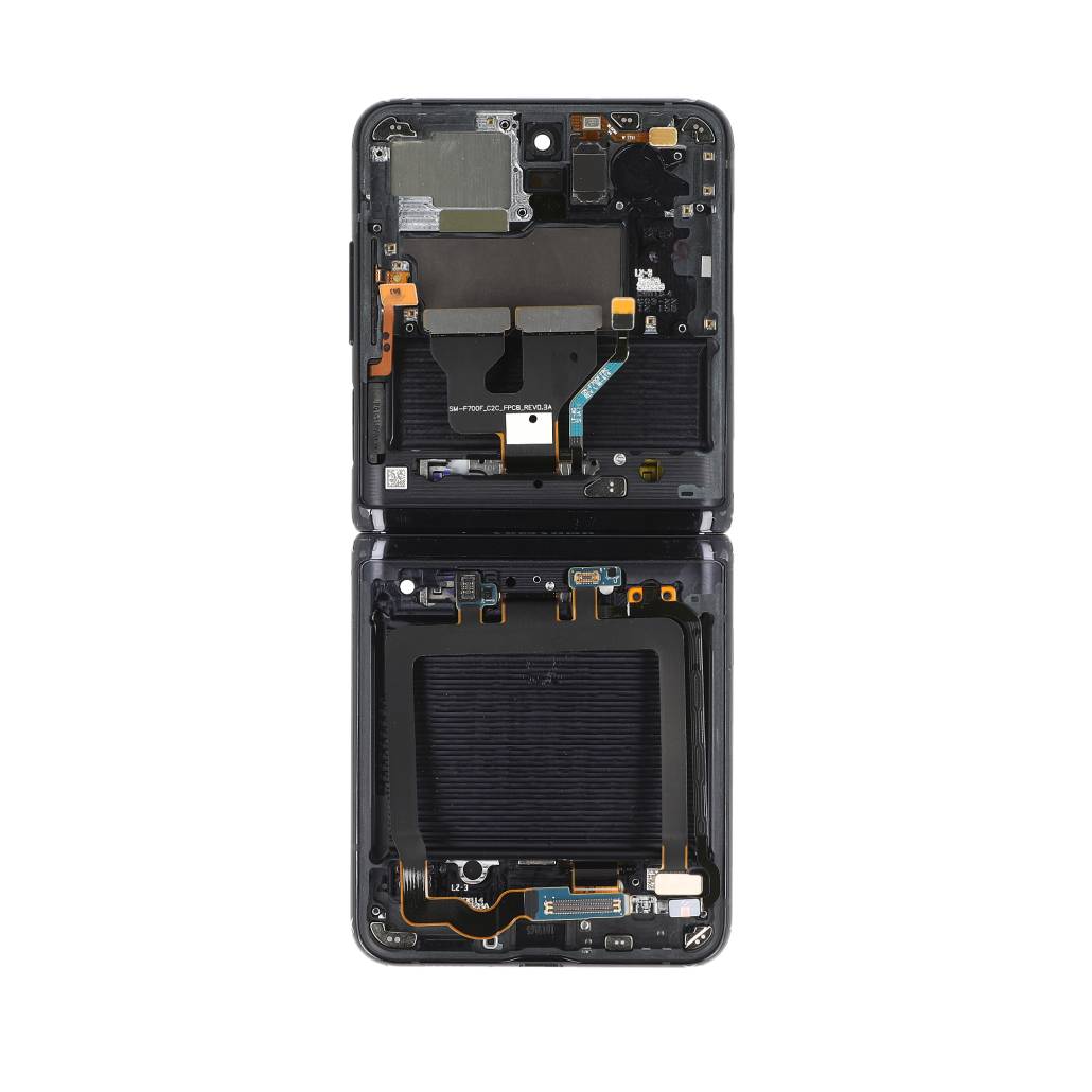 Samsung Galaxy Z Flip F700F Display And Digitizer Complete (No Cam) Mirror Black (SP)