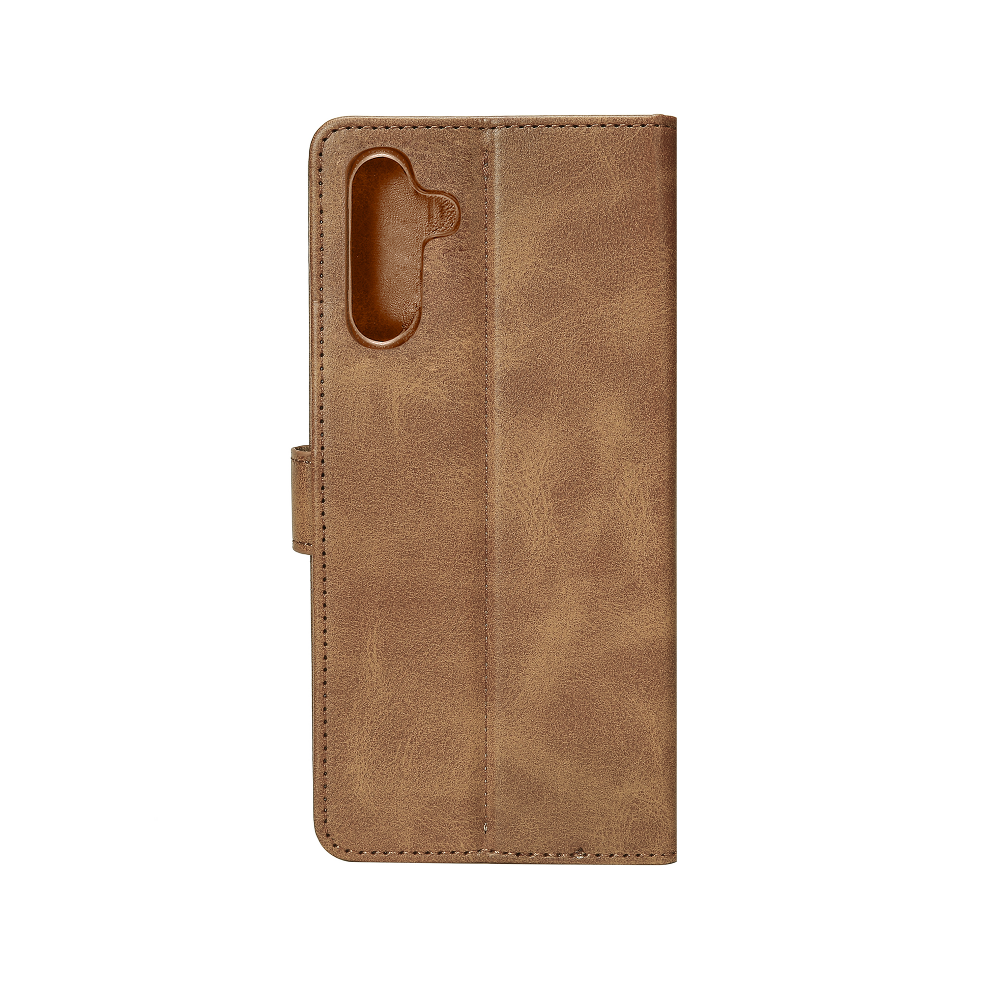 Rixus Bookcase For Samsung Galaxy S24 Plus, S25 Plus Light Brown