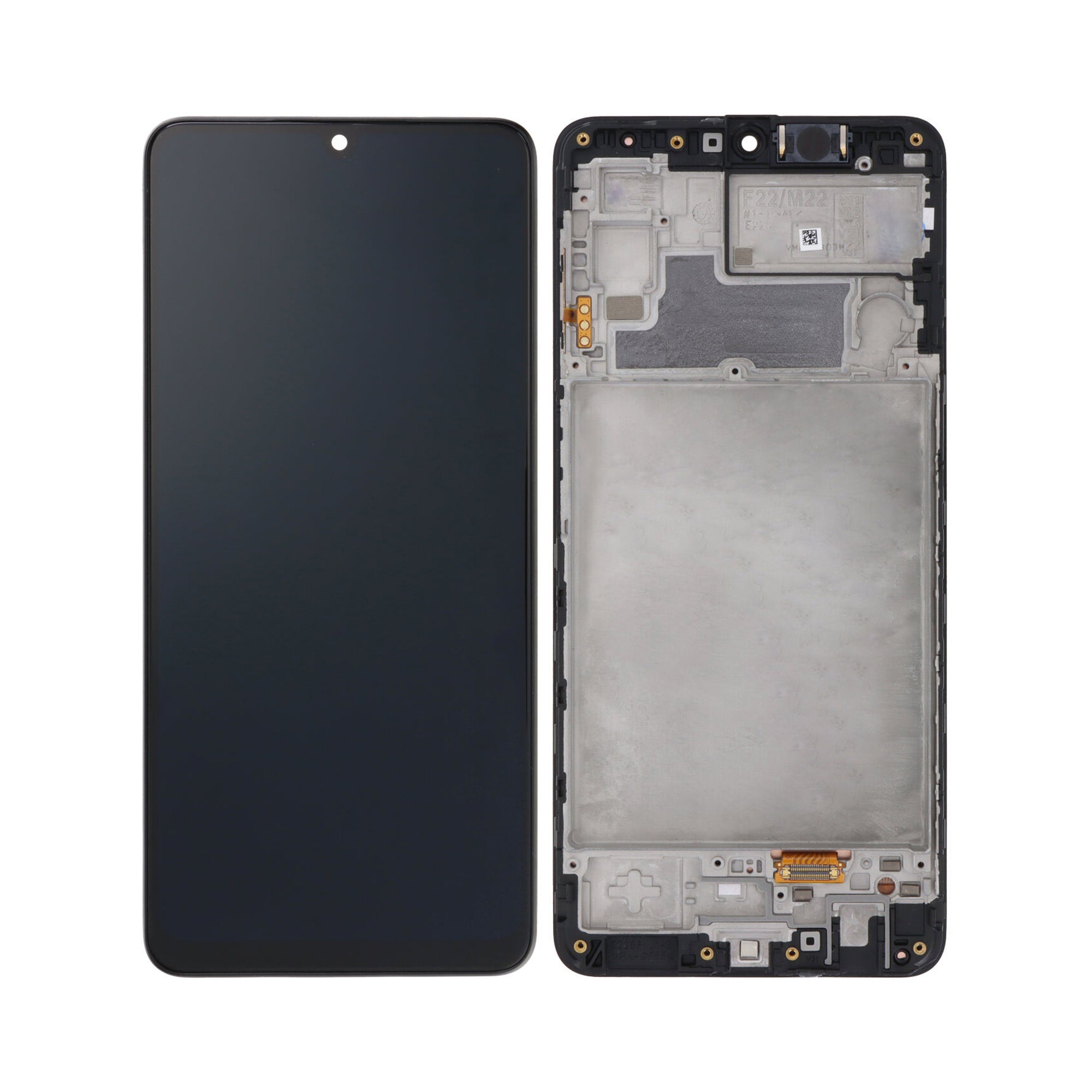Samsung Galaxy M22 M225F Display And Digitizer With Frame Black Soft-OLED
