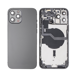 For iPhone 12 Pro Max Complete Housing incl. All Small Parts Without Battery & Back Camera Graphite