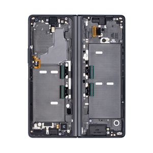 Samsung Galaxy Z Fold2 5G F916B Display And Digitizer With Frame Mystic Black With Silver Hinge Service Pack