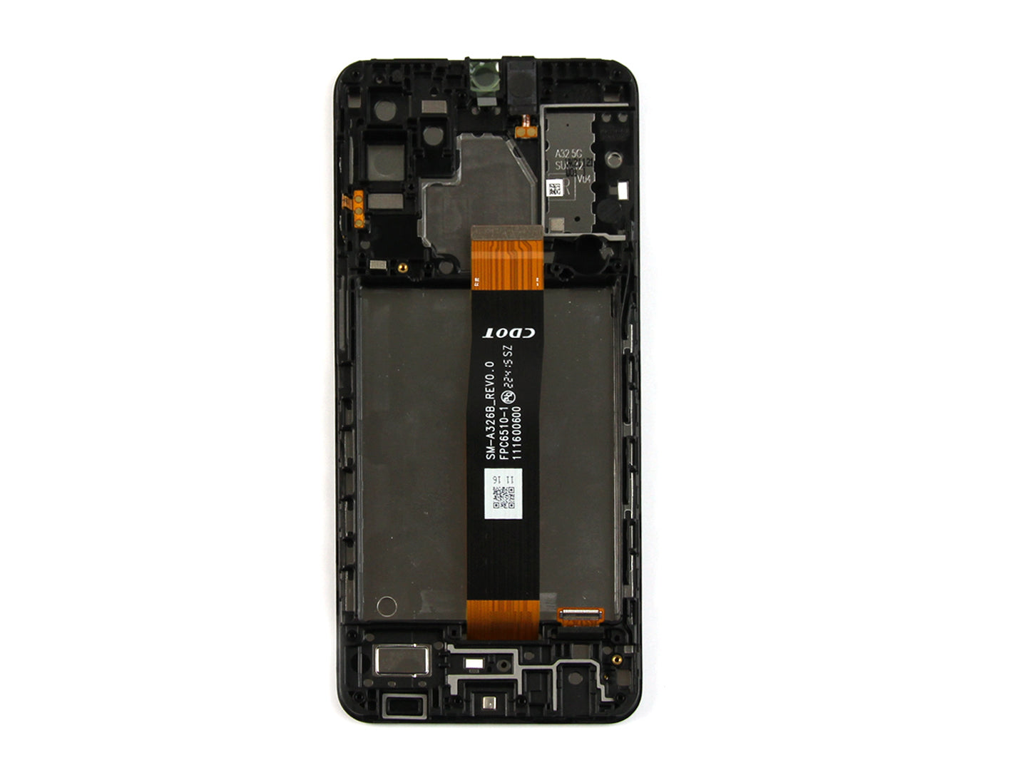 Samsung Galaxy A32 5G A326B Display And Digitizer With Frame Black Service Pack