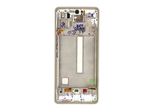 Samsung Galaxy A53 5G A536B Display And Digitizer With Frame White Service Pack