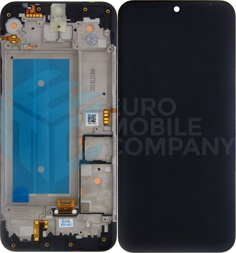 LG K40S (LM-X430) Display And Digitizer With Frame New Aurora Black OEM